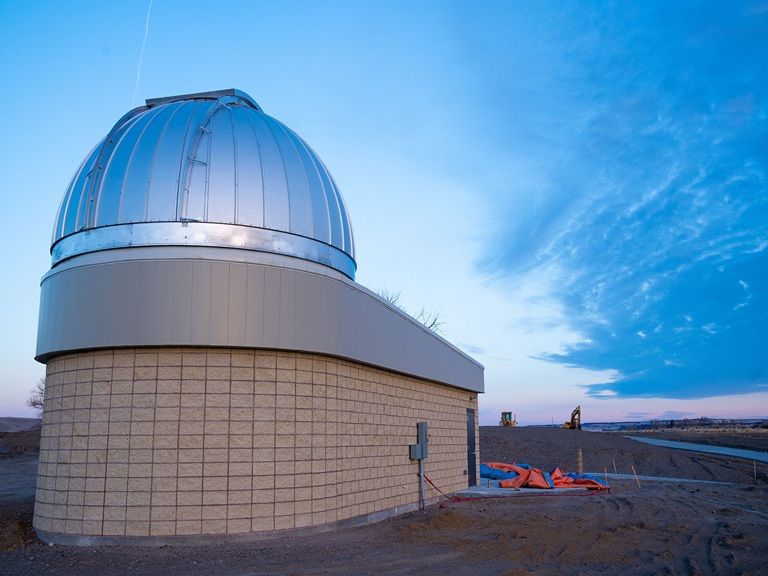 Bruneau Dunes State Park Observatory front view dome